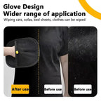 [Use Horizontally] Pet Hair Remover Glove, Electrostatic Removal Gloves for Pet Hair, Pet Hair Remover Gloves for Dog & Cat, Reusable Pet Hair Remover Glove for Carpet, Couch, Clothing, Furniture（Need to Be Used Horizontally）