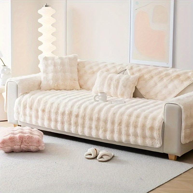 Pet Proof Winter Warm Plush Soft Sofa Cover