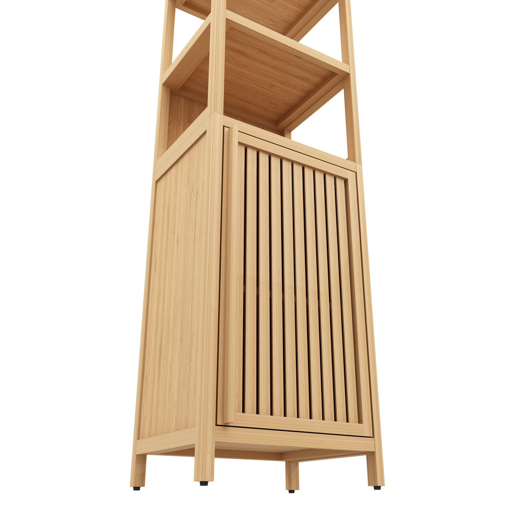 Storage Cabinet, Tall Tower, Multifunctional For Bathroom Entry Bedroom Laundry