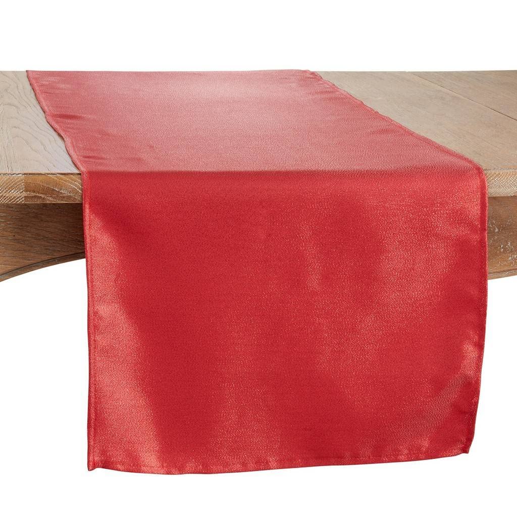 Fennco Styles Elegant Shimmering Table Runner 18" W x 54" L - Shine Table Cover for Home, Dining Room, Banquet, Holiday, Christmas, Wedding Décor and Special Occasion