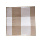 Fennco Styles Buffalo Check Double Layers Reversible Coasters 6"W x 6"L, Set of 4 - Handmade in USA - Plaid Cocktail Napkins for Everyday Use and Special Occasion