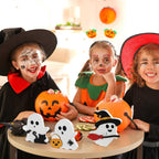Cute Ghost Halloween Wooden Decor Set of 3