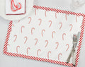 Fennco Styles Bonbon Collection Holiday Candy Cane Design Table Runner – Red Table Cover for Christmas Dinner, Family Gathering, Special Events and Home Décor