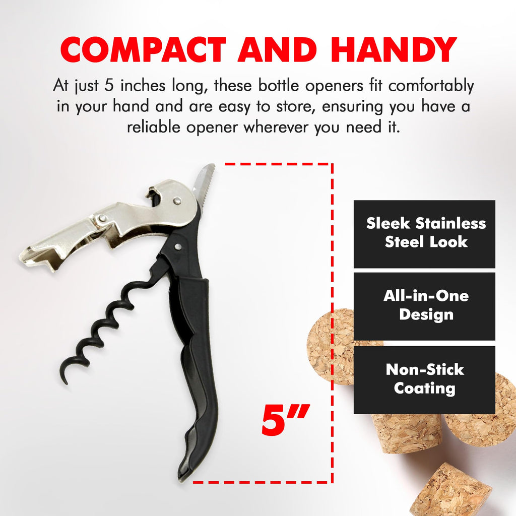 Chef Craft Select Waiters Corkscrew Foil Cutter Bottle Opener