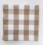 Fennco Styles Buffalo Check Design Tablecloth 54" W x 54" L - Handmade in USA - Plaid Rustic Table Cover for Everyday Use, Banquet, Holiday, Family Gathering and Special Occasion