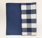 Fennco Styles Buffalo Check Double Layers Reversible Placemats 14" W x 20" L, Set of 4 - Handmade in USA - Plaid Table Mats for Everyday Use, Banquet, Holiday, Family Gathering, Special Occasion