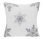 Fennco Styles Holiday Nivalis Collection Snowflake Design Christmas Decorative Throw Pillow - 3 Colors