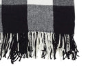 Fennco Styles Classic Buffalo Check Fringe 50 x 60 Inch Throw - Red Throw Blanket for Couch, Living Room, Bedroom, Christmas, Holiday and Home Décor