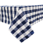 Fennco Styles Buffalo Check Design Tablecloth 54" W x 54" L - Handmade in USA - Plaid Rustic Table Cover for Everyday Use, Banquet, Holiday, Family Gathering and Special Occasion