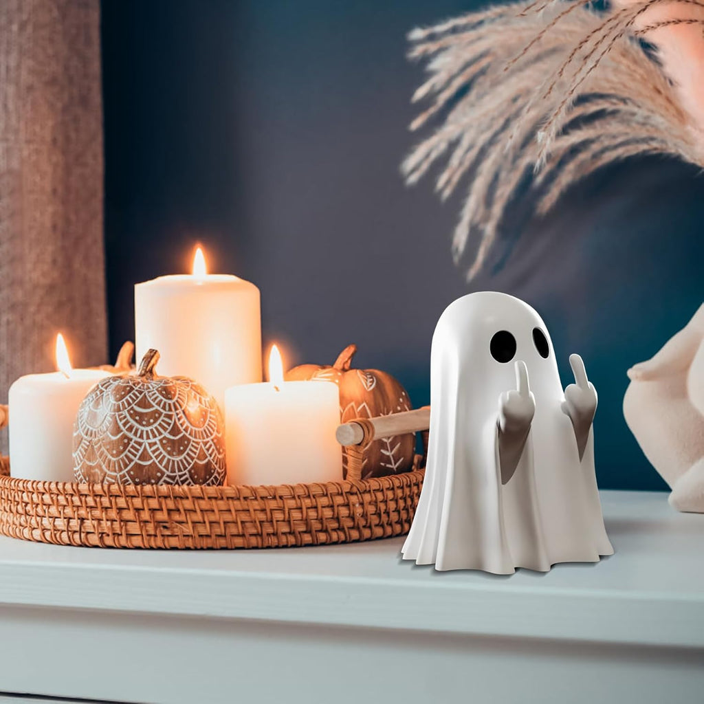 Halloween Ghost Figurines, 5 Spooky Styles