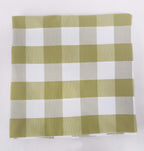 Fennco Styles Buffalo Check Design Tablecloth 54" W x 54" L - Handmade in USA - Plaid Rustic Table Cover for Everyday Use, Banquet, Holiday, Family Gathering and Special Occasion
