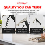 Chef Craft Select Waiters Corkscrew Foil Cutter Bottle Opener