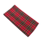Fennco Styles Holiday Tartan Plaid Dazzle Christmas Decorative Table Runner - Red Table Cover for Winter Holidays, Home Decor, Family Gatherings