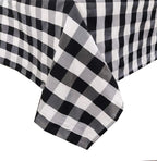 Fennco Styles Buffalo Check Design Tablecloth 54" W x 54" L - Handmade in USA - Plaid Rustic Table Cover for Everyday Use, Banquet, Holiday, Family Gathering and Special Occasion