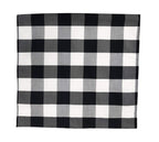 Fennco Styles Buffalo Check Design Cloth Napkins 18" W x 18" L, Set of 4 - Handmade in USA - Plaid Rustic Dinner Napkins for Everyday Use, Banquet, Holiday, Family Gathering and Special Occasion