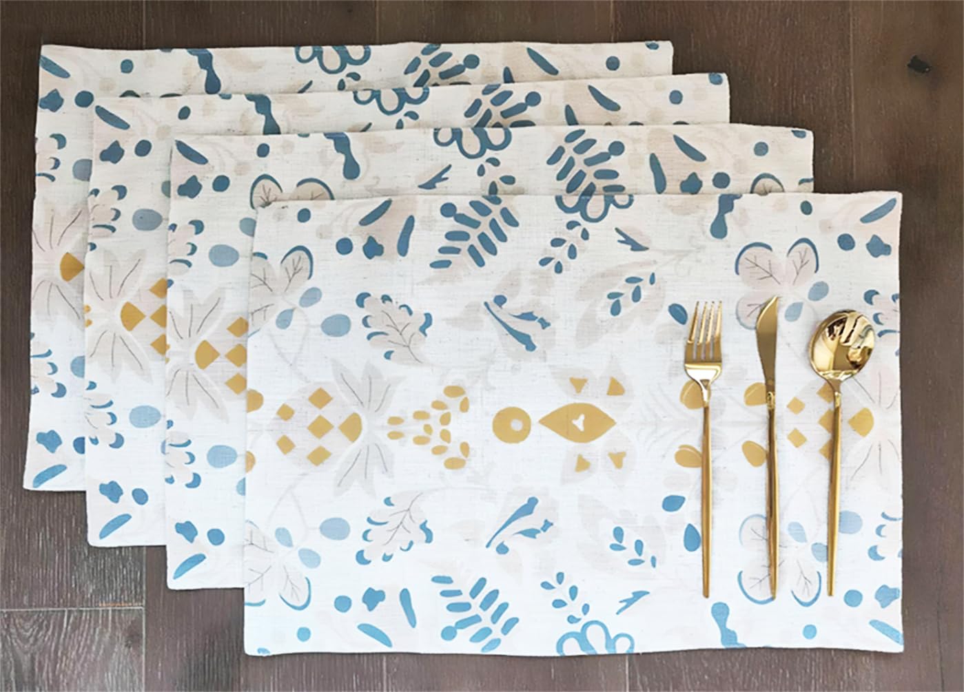Fennco Styles Floral Print Design Everyday Table Runner 13" W x 71" L - Summer Flower Table Cover for Home Décor, Dining Table, Banquet, Holiday and Family Gatherings