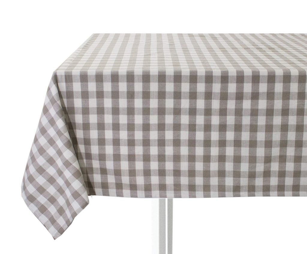 Fennco Styles Classic Gingham Checkered Tablecloth - Check Pattern Table Cover for Everyday Use, Country Theme Party, Banquets and Home Décor