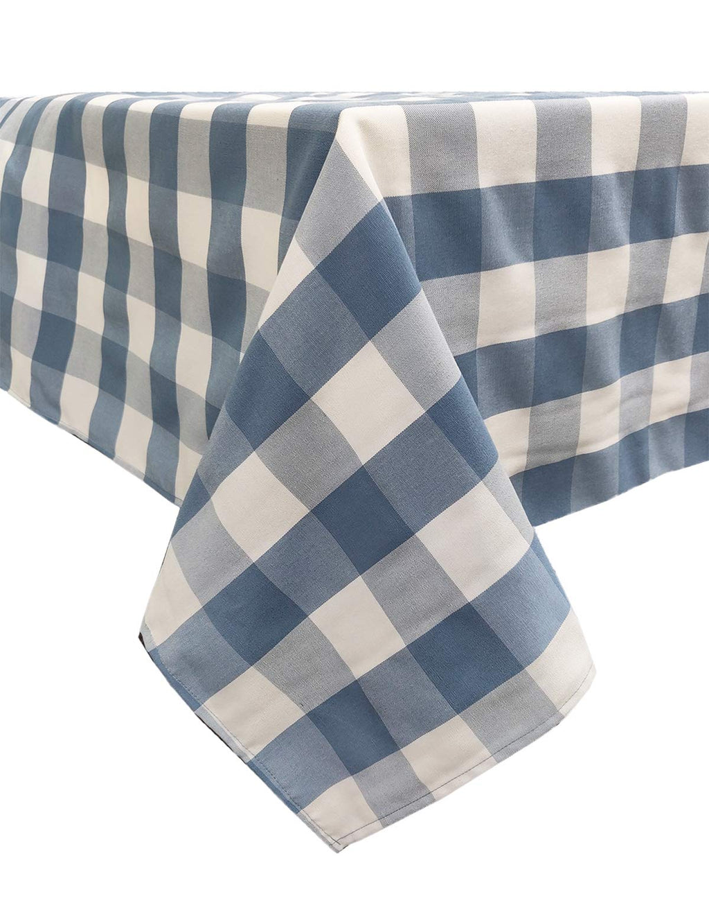 Fennco Styles Buffalo Check Design Tablecloth 54" W x 54" L - Handmade in USA - Plaid Rustic Table Cover for Everyday Use, Banquet, Holiday, Family Gathering and Special Occasion