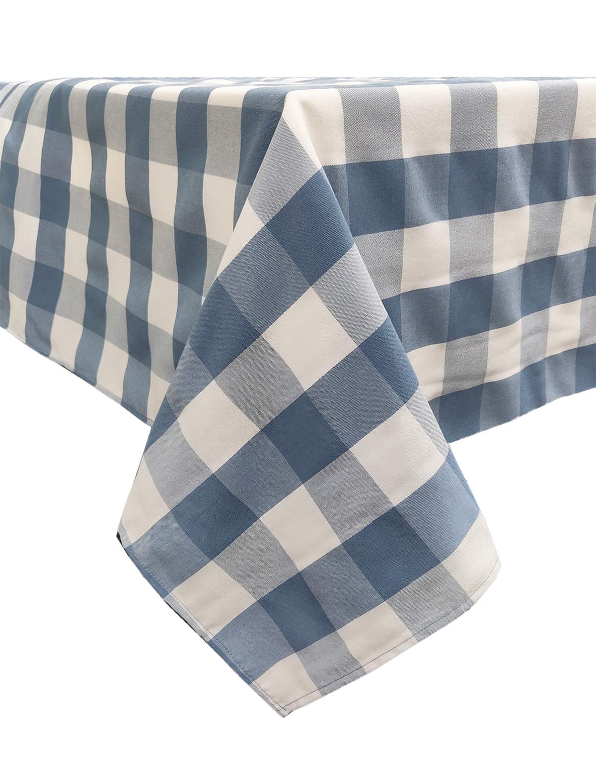 Fennco Styles Buffalo Check Design Tablecloth 54" W x 54" L - Handmade in USA - Plaid Rustic Table Cover for Everyday Use, Banquet, Holiday, Family Gathering and Special Occasion