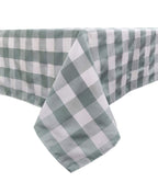 Fennco Styles Buffalo Check Design Tablecloth 54" W x 54" L - Handmade in USA - Plaid Rustic Table Cover for Everyday Use, Banquet, Holiday, Family Gathering and Special Occasion