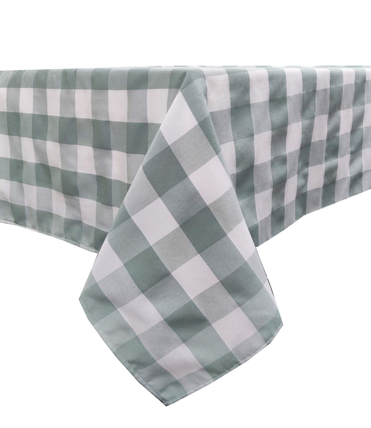 Fennco Styles Buffalo Check Design Tablecloth 54" W x 54" L - Handmade in USA - Plaid Rustic Table Cover for Everyday Use, Banquet, Holiday, Family Gathering and Special Occasion