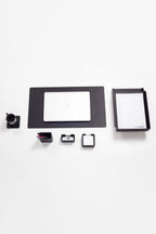 Felix Leather Desk Set Black 7 Pieces