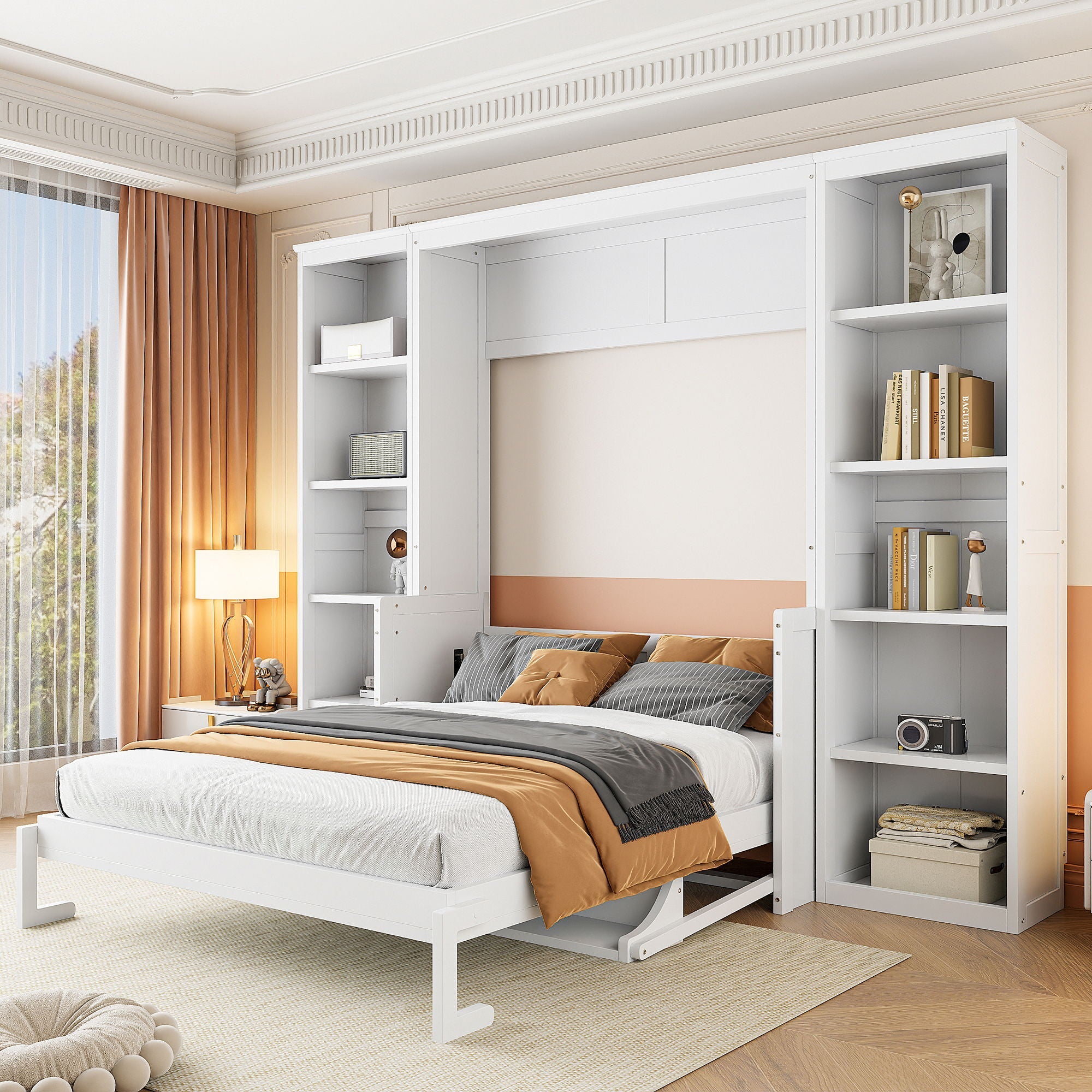 Murphy Bed With Desk And Bookshelf