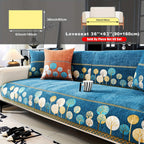 Autumn Trees Boho Chenille Sofa Cover Pet/Kid friendly