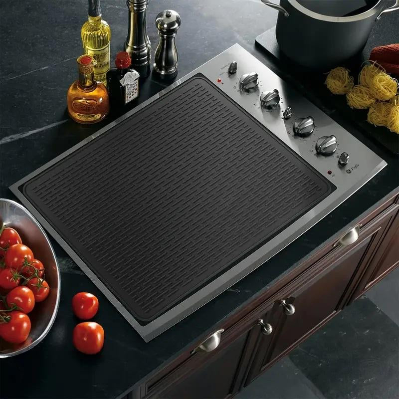 Heat Resistant Silicone Stove Cover Mat – Non-Slip Counter Protector, Cruel Summer Collection, Easy-To-Clean Kitchen Accessory for Summer Cooking & Back to School Dorm Use Waterproof Dish Drying Funky Kitchen Supplies