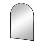 Arched Mirror With Metal Frame, Wall Mirror For Living Room Bedroom Entryway
