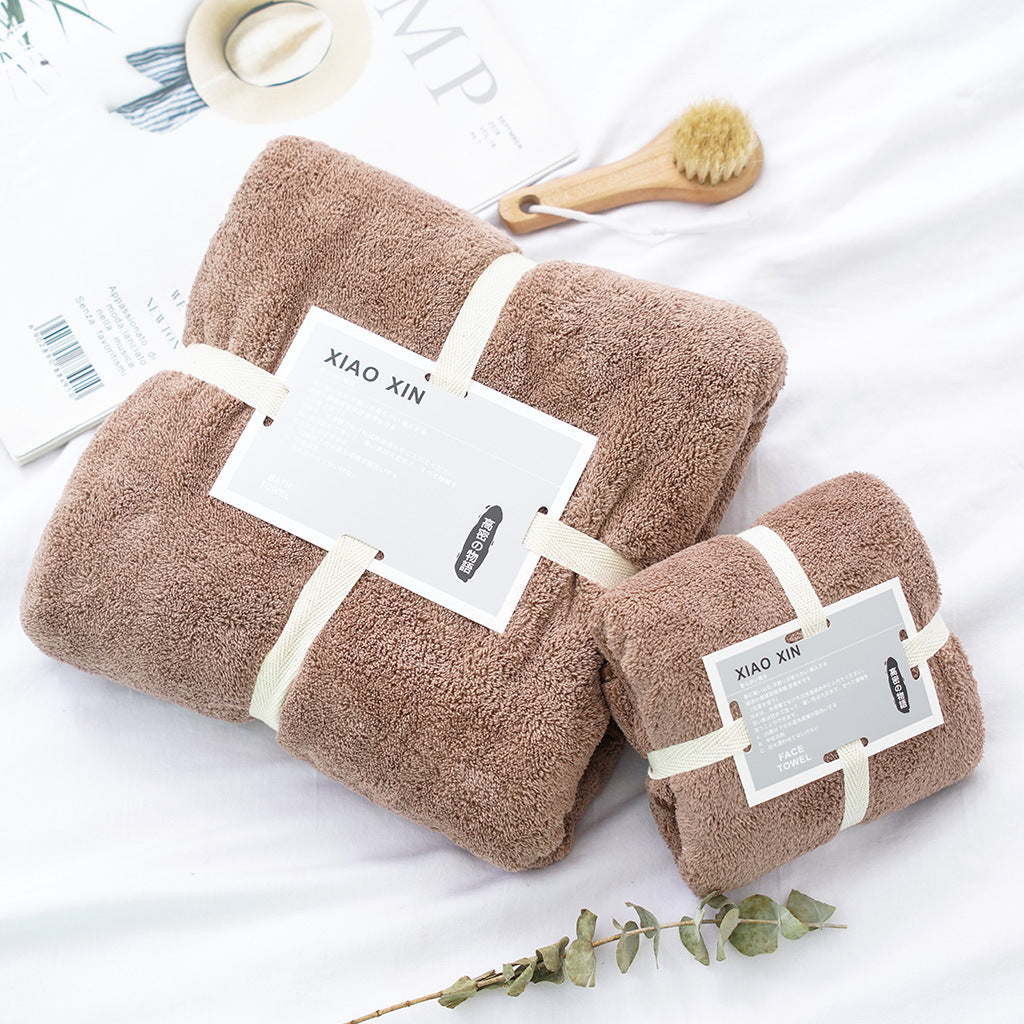 Absorbent Bath Towel Set For Mother And Child