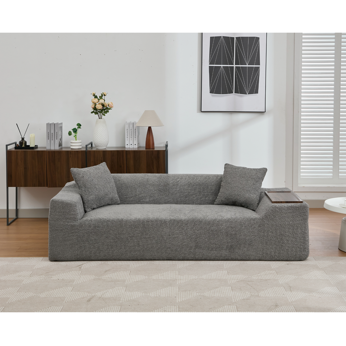 2 Pc Boucle Cloud Sofa Set, Affordable & Modern