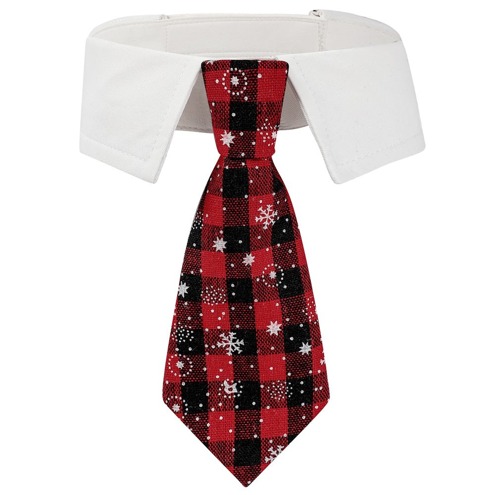 British Style Christmas Dog Tie