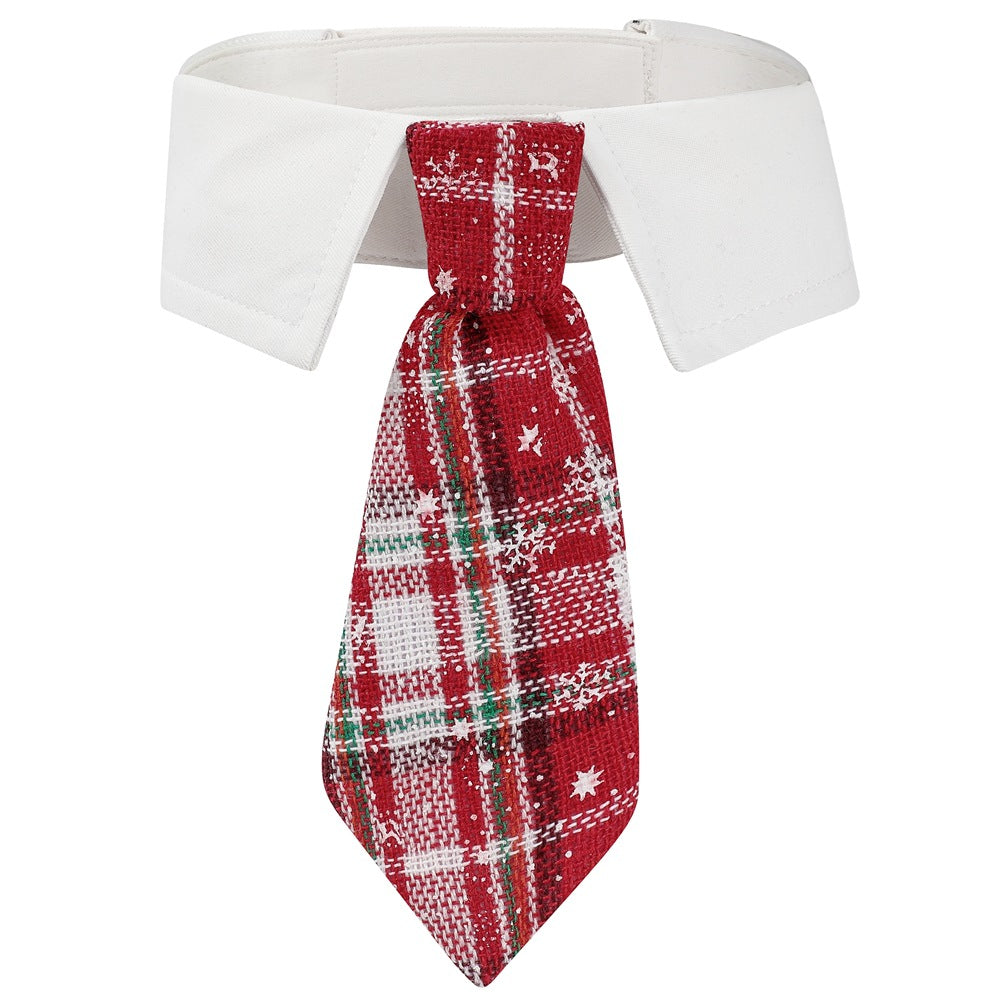 British Style Christmas Dog Tie