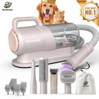 Geoorood Dog Grooming Vacuum All-In-One Kit with 10Kpa Suction, 2.2L Dust Tank, Adjustable Combs, Lightweight Design, Perfect for Gifts & Home Use