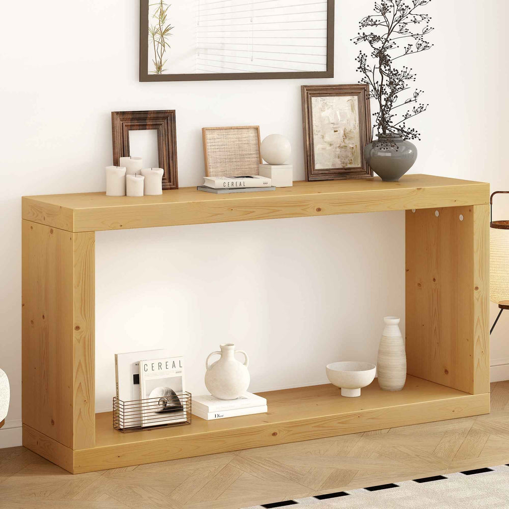 Modern Minimalist Entrance Table, Square Shaped Fashion Design, Easy