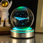 3D Space, Whale, Christmas & MORE, LED Crystal Ball Lamp NightLight