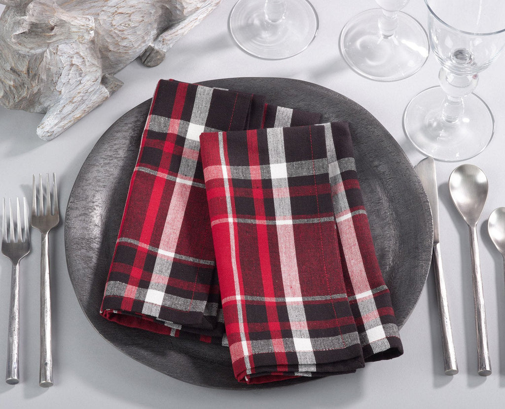 Fennco Styles Classic Plaid Design Tabletop Collection