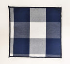 Fennco Styles Buffalo Check Double Layers Reversible Coasters 6"W x 6"L, Set of 4 - Handmade in USA - Plaid Cocktail Napkins for Everyday Use and Special Occasion