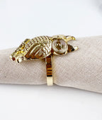 Fennco Styles Perched Owl Metal Napkin Rings, Set of 4 - Animal Napkin Holders for Home Décor, Dining Table, Banquets, Family Gathering and Special Occasions