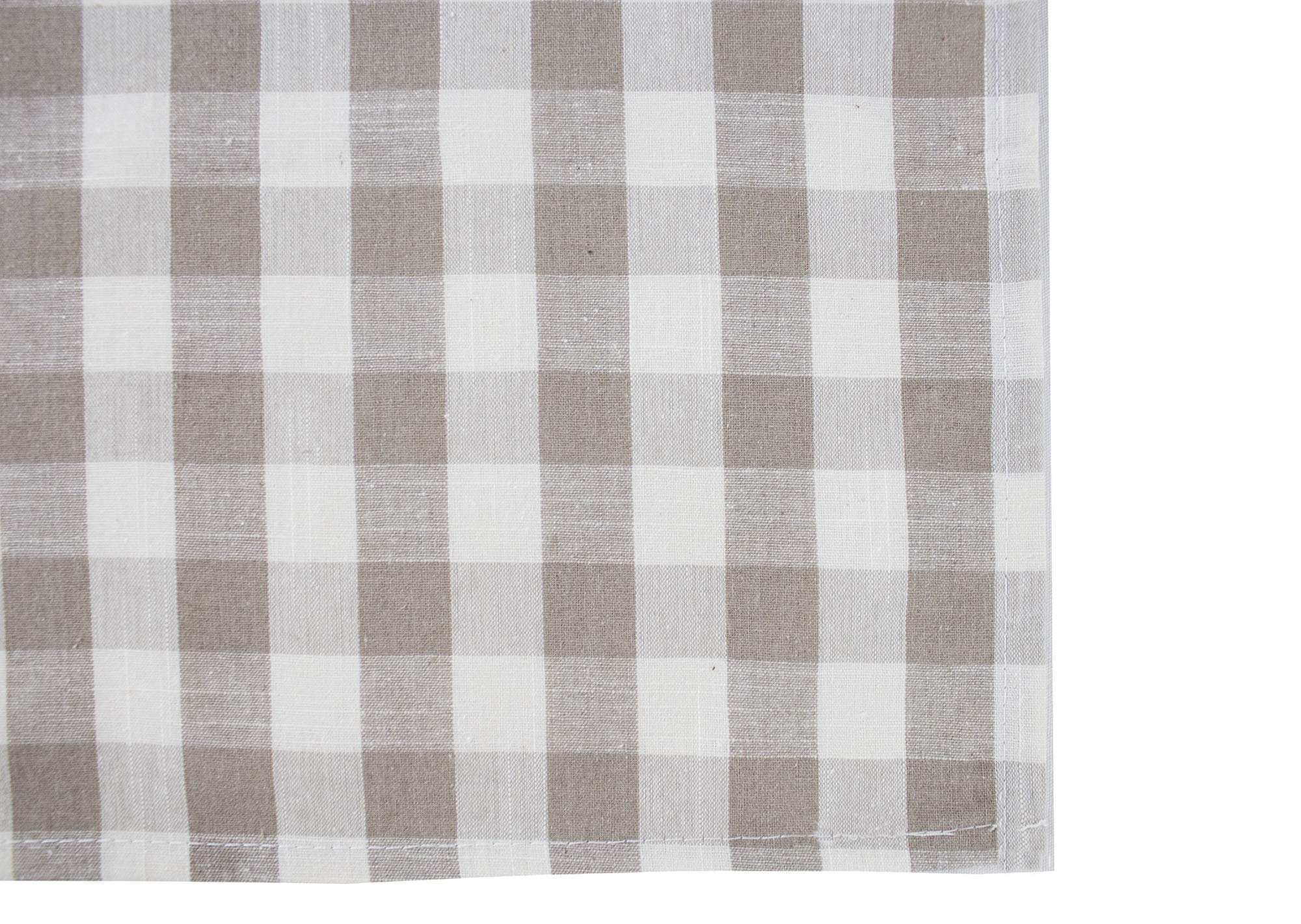 Fennco Styles Classic Gingham Checkered Tablecloth - Check Pattern Table Cover for Everyday Use, Country Theme Party, Banquets and Home Décor