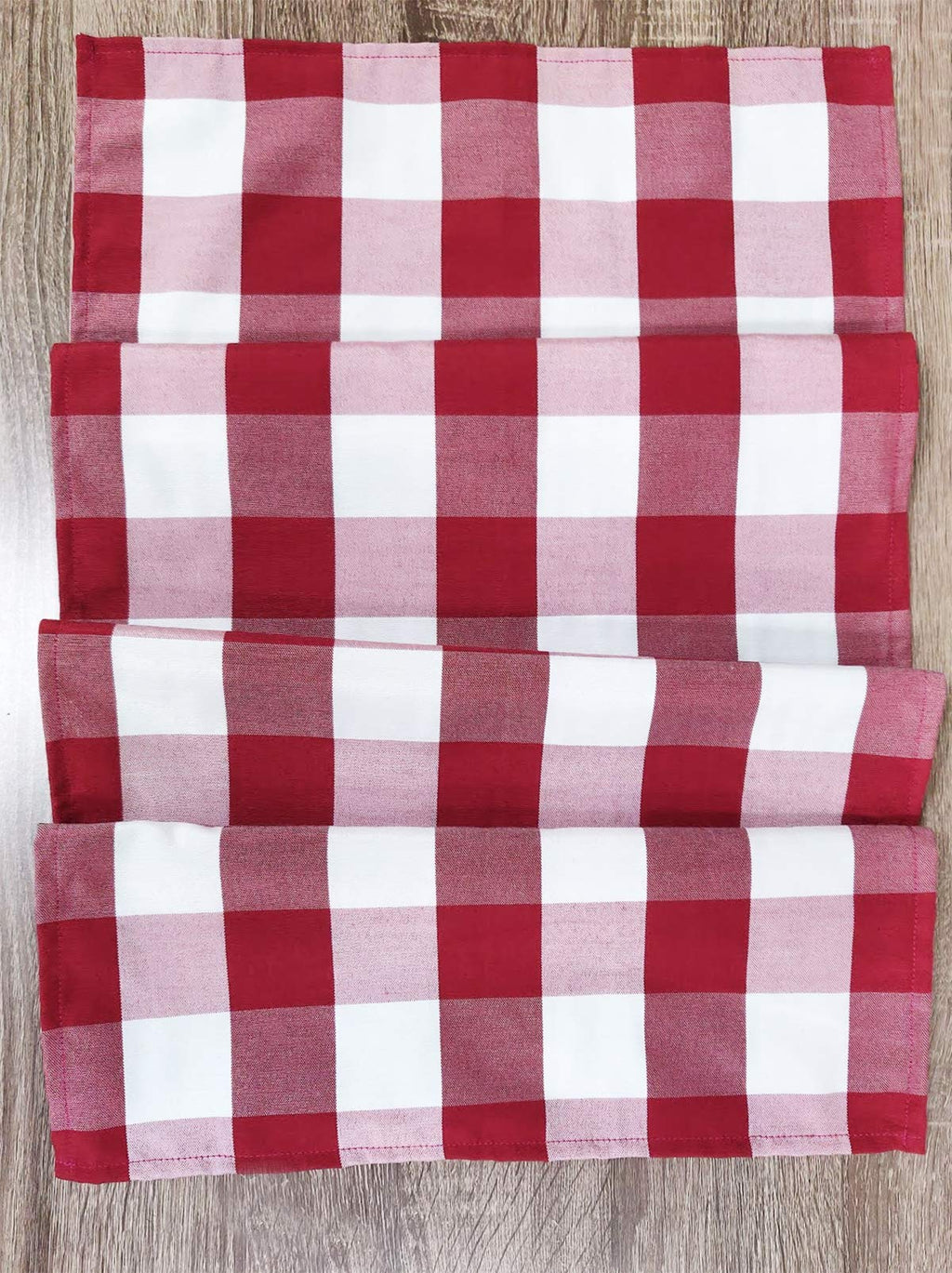 Fennco Styles Buffalo Check Design Table Runner - Handmade in USA - Plaid Rustic Table Cover for Everyday Use, Banquet, Holiday, Family Gathering and Special Occasion