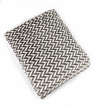 Fennco Styles Braided Design Plush Extra Warm and Soft Throw Blanket 59" W x 79" L - Grey Woven Flannel Fleece Large Blanket for Couch, Bedroom, Living Room Décor