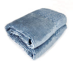 Fennco Styles Wheat Pattern Plush Extra Warm and Soft Throw Blanket 59" W x 79" L - Grey Flannel Fleece Large Blanket for Couch, Bedroom, Living Room Décor