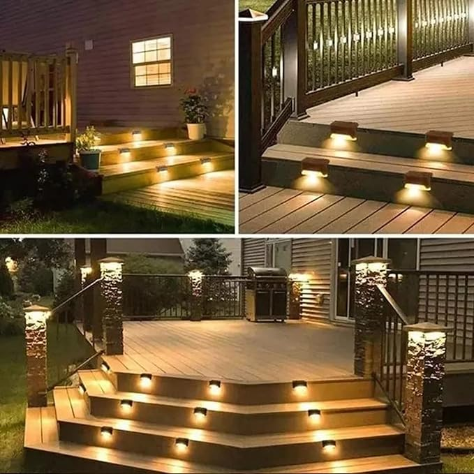 Cordless Solar LED Rail, Walkway, Wall Lights