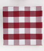 Fennco Styles Buffalo Check Design Tablecloth 54" W x 54" L - Handmade in USA - Plaid Rustic Table Cover for Everyday Use, Banquet, Holiday, Family Gathering and Special Occasion