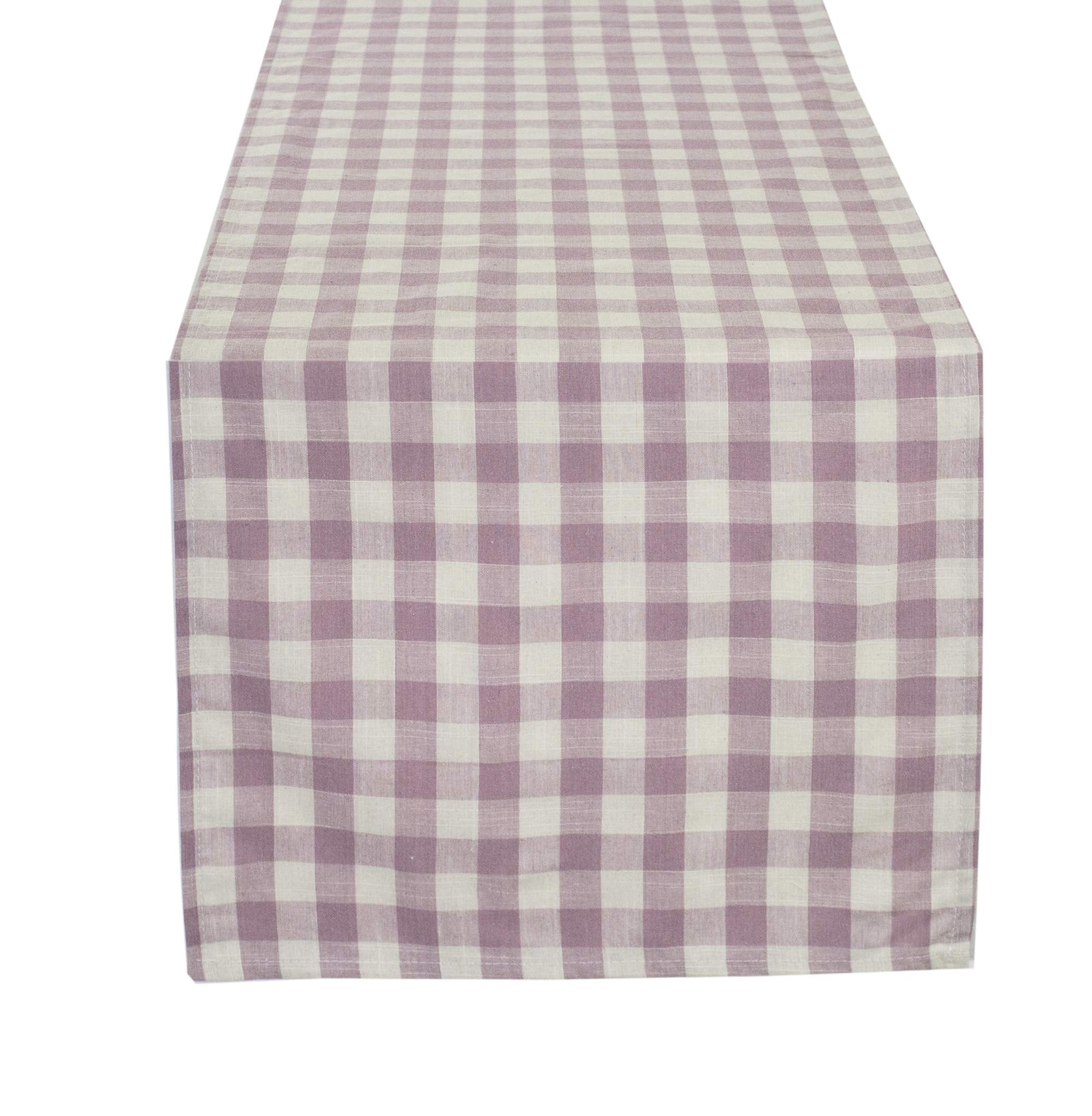 Fennco Styles Classic Gingham Checkered Tablecloth - Check Pattern Table Cover for Everyday Use, Country Theme Party, Banquets and Home Décor