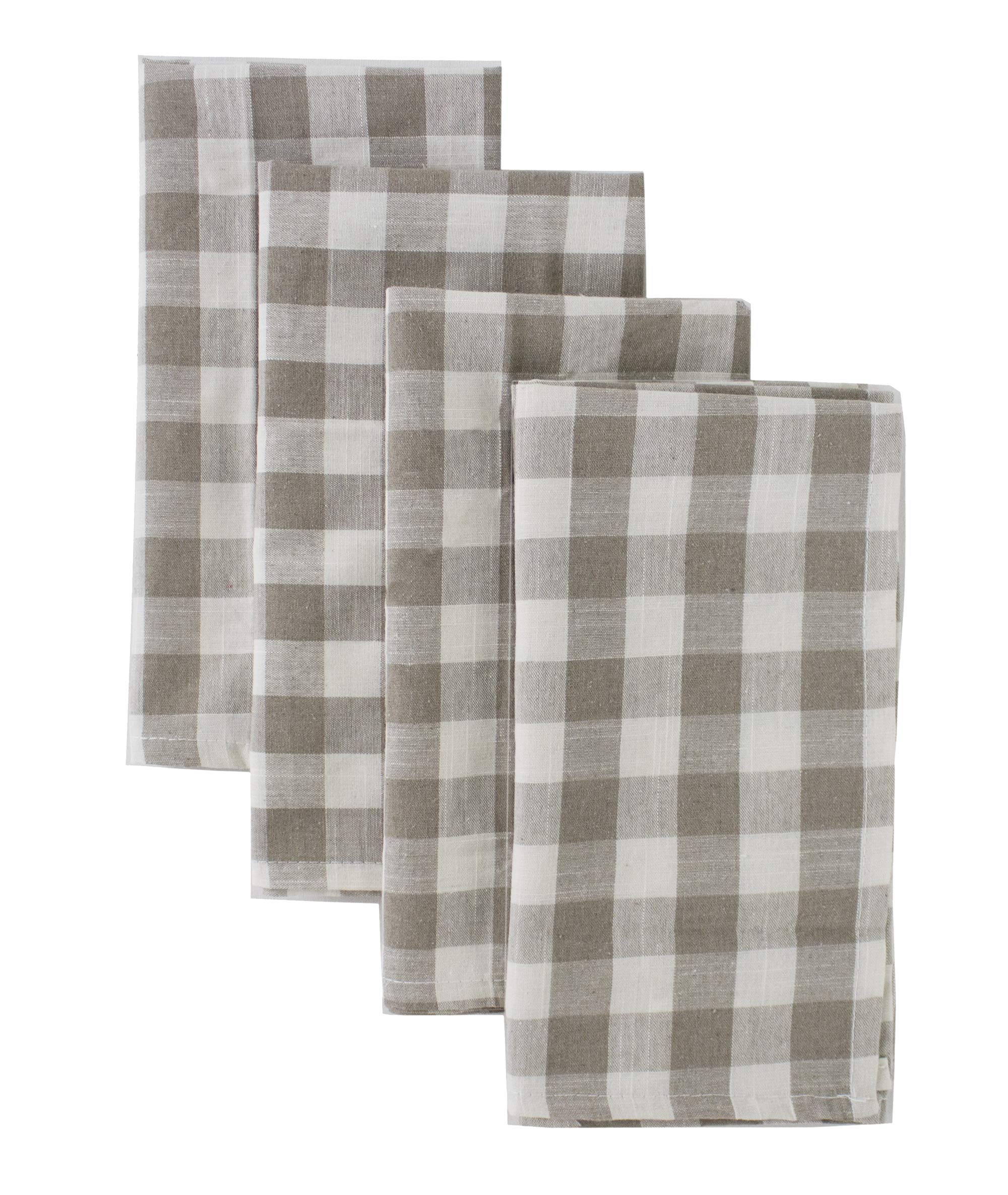 Fennco Styles Classic Gingham Checkered Tablecloth - Check Pattern Table Cover for Everyday Use, Country Theme Party, Banquets and Home Décor