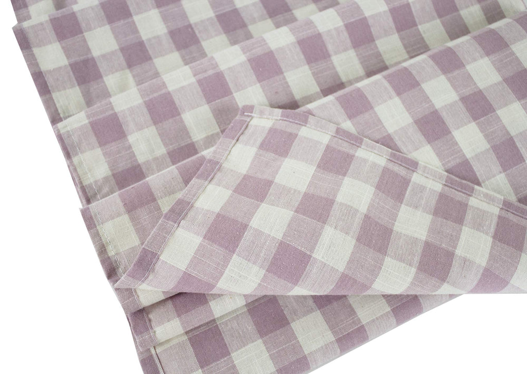 Fennco Styles Classic Gingham Checkered Tablecloth - Check Pattern Table Cover for Everyday Use, Country Theme Party, Banquets and Home Décor
