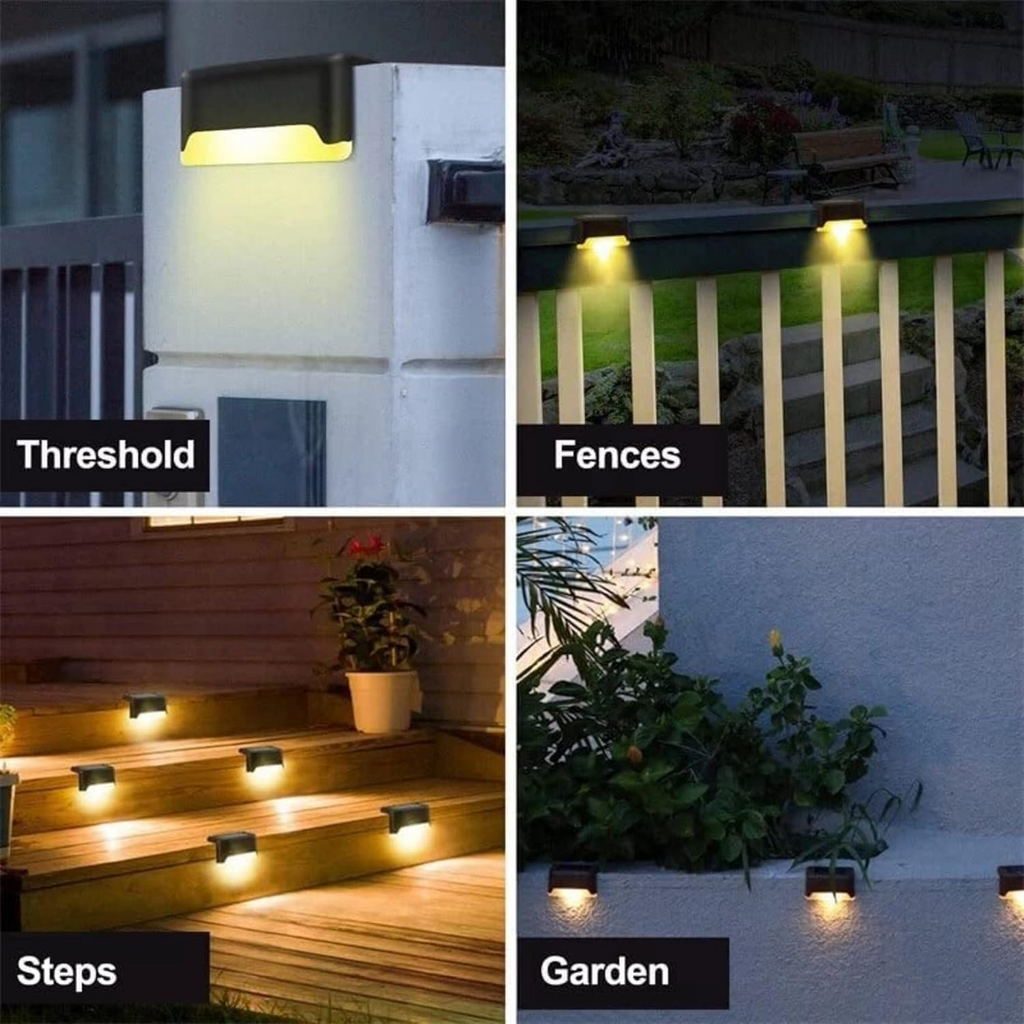 Cordless Solar LED Rail, Walkway, Wall Lights